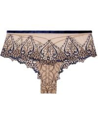 Aubade - Coeurs Enlacés Embroidered Briefs - Lyst