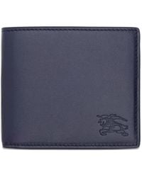 Burberry - Embossed Check Bi-Fold Wallet - Lyst