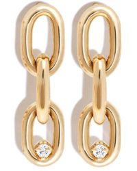 Zoe Chicco - Boucles d'oreilles pendantes en or 14ct serties de diamants - Lyst