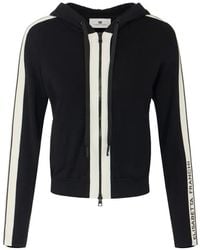 Elisabetta Franchi - Two-Colour Knit Sweatshirt With Logo - Lyst