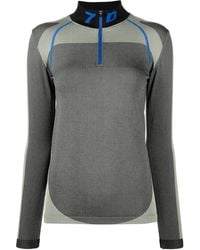 7 DAYS ACTIVE - Half-Zip Funnel Neck Top - Lyst