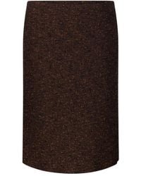 Gucci - Wool Midi Skirt - Lyst