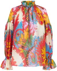 Etro - コットン&シルクボイルブラウス - Lyst