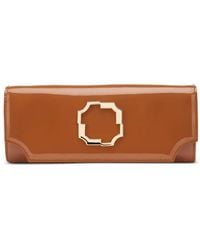 Malone Souliers - Vivien Patent-Leather Clutch Bag - Lyst
