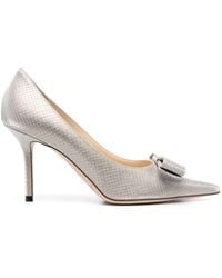 Jimmy Choo - Love/bow 85 Leather Pumps - Lyst