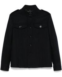Tom Ford - Vilten Shirtjack Met Opstaande Kraag - Lyst