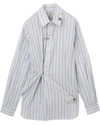 Maison Mihara Yasuhiro - Switch-Front Striped Shirt - Lyst