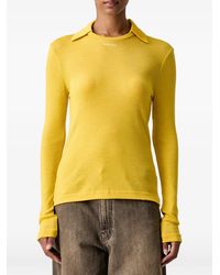Stine Goya - Logo-Embroidered Ribbed Top - Lyst