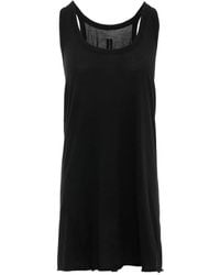 Rick Owens - Ribbed-Trim Tank Top - Lyst