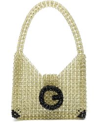 Germanier - Bead-Embellished Two-Tone Shoulder Bag - Lyst