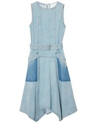 3.1 Phillip Lim - Patchwork Belted Cotton Midi Dress - Lyst