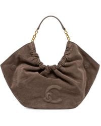 Coccinelle - Sac À Main En Daim À Logo Embossé - Lyst