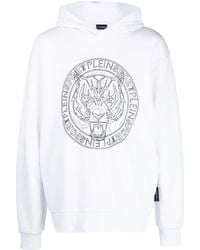 Philipp Plein - Logo Tiger-Print Hoodie - Lyst