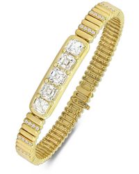 Sutra - Diamond Tag Id Bracelet - Lyst