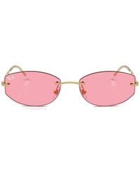 Ray-Ban - Rimless Geometric-Frame Sunglasses - Lyst