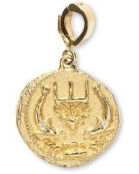 Azlee - 18Kt Small Of The Sea Coin Pendant - Lyst