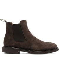 Doucal's - Side-Panel Suede Ankle Boots - Lyst