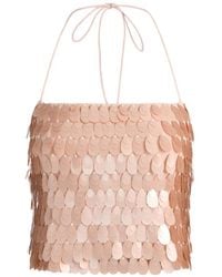 Alice + Olivia - Paillette-Embellished Spaghetti-Strap Top - Lyst