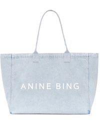 Anine Bing - Leo Denim Tote - Lyst