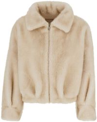 VALENTINI 1972 - Faux-Fur Zip-Up Jacket - Lyst