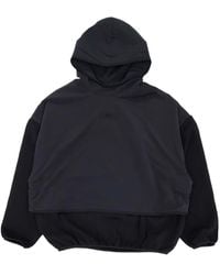 Fear Of God - Front Logo Patch Panelled Hoodie - Lyst