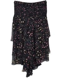 Isabel Marant - Jupe Volantée À Fleurs - Lyst