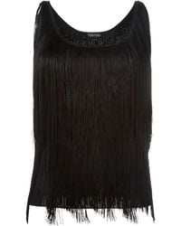 Tom Ford - Top Mit Fransen - Lyst