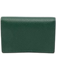 Smythson - Logo-Stamp Leather Wallet - Lyst