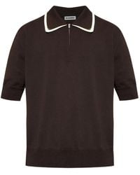 Jil Sander - Zip-Collar Polo Shirt - Lyst