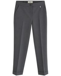 Herno - Pleated Turn-Up Trousers - Lyst