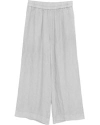 James Perse - Linen Wide-Leg Trousers - Lyst