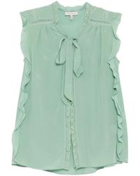 Shiatzy Chen - Lace Chiffon Halter Top - Lyst