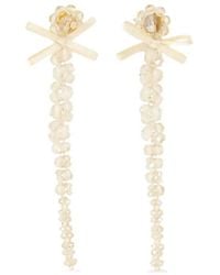 Simone Rocha - Petite Bow Drip Ohrringe - Lyst