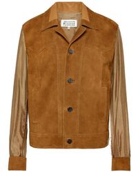 Maison Margiela - Suede Bomber Jacket - Lyst