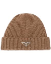 Prada - Wool-Cashmere Beanie - Lyst