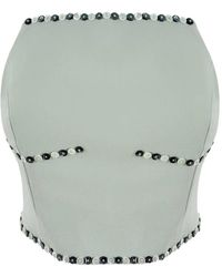 Contessa Mills - Benjamin Button-Embellished Bustier Top - Lyst