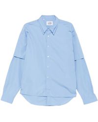 LC23 - Layered-Sleeve Button-Up Shirt - Lyst
