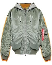 Vetements - X Alpha Industries Hooded Bomber Jacket - Lyst
