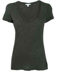 James Perse - T-shirt con scollo rotondo - Lyst