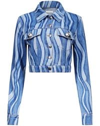 Area - Sunray Denim Jacket - Lyst