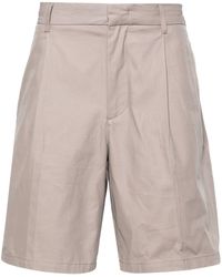 Emporio Armani - Straight-leg Cotton Shorts - Lyst