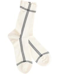 Antipast - Check-Pattern Knitted Socks - Lyst