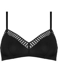 Eres - Triangel-Bh Mit Gestreifter Spitze - Lyst