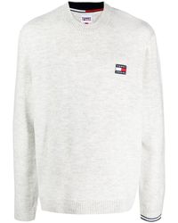 Tommy Hilfiger Classic Crew Neck Knitted Jumper in Grey (Gray) for Men |  Lyst