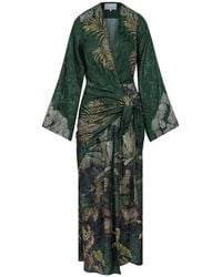 Johanna Ortiz - New Ollantay Floral-Jacquard Midi Dress - Lyst