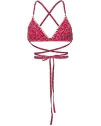 Isabel Marant - Solange Graphic-print Bikini Top - Lyst