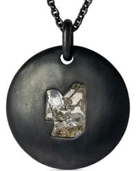 Parts Of 4 - Oxidized Sterling Silver Quartz Pendant Necklace - Lyst