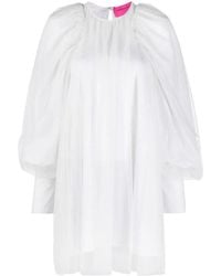 Viktor & Rolf - Broderie-Anglaise Puff-Sleeves Dress - Lyst