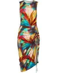 Marie Oliver - Abstract-Print Drawstring Dress - Lyst