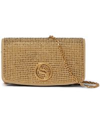 Stella McCartney - S-wave Crystal-embellished Wallet-on-chain - Lyst